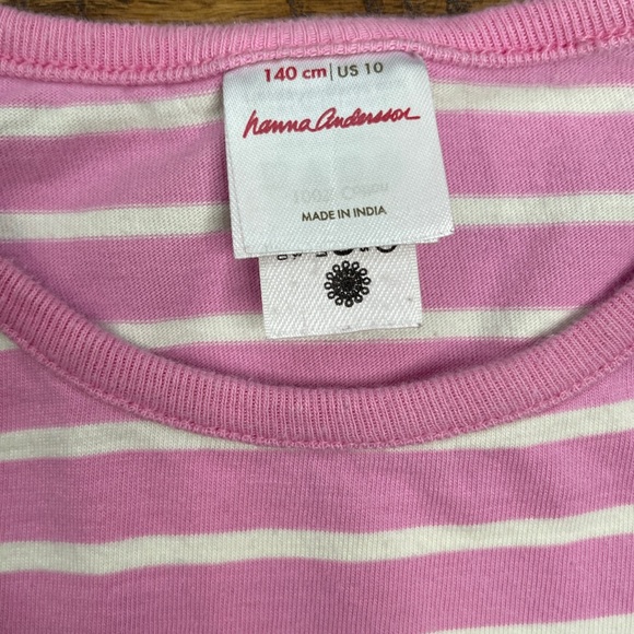 Hanna Andersson Girls Christmas Holiday Long Sleeve Striped Mixie PlayDress 10 - Picture 4 of 16